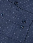Laidlaw + Leeds Long-Sleeve Dot Print Fashion Shirt, Navy & White product photo View 04 S