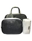 Silver Glitter Purse Set, 3-Piece product photo