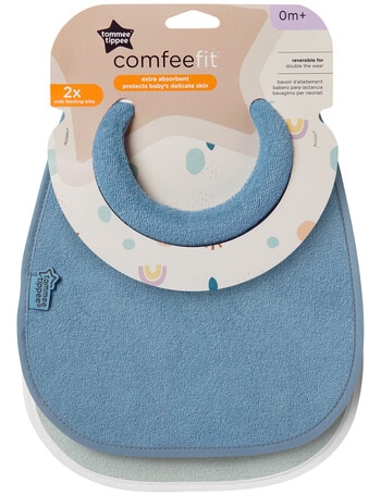 Tommee Tippee Cotton Milk Feeding Bib, 2-Pack, Assorted product photo