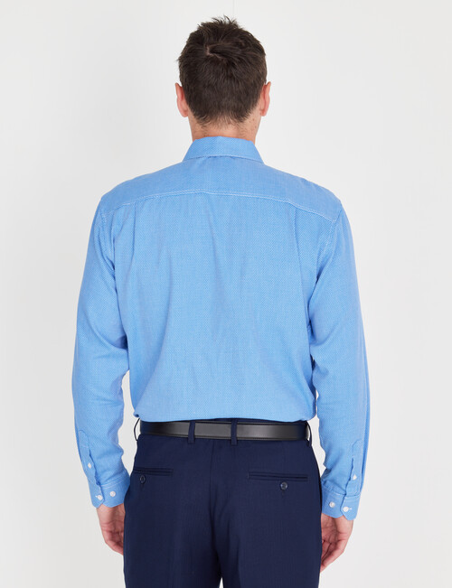 Chisel Formal Textured Long Sleeve Shirt, Light Blue product photo View 02 L