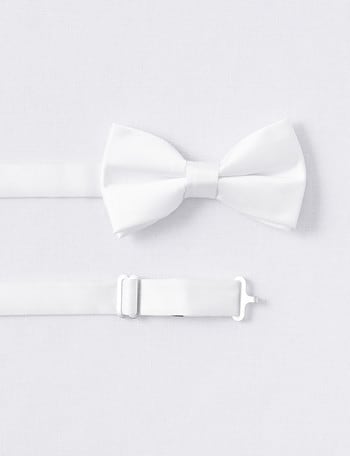 Laidlaw + Leeds Bow Tie, White product photo