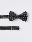 Laidlaw + Leeds Dot Print Bow Tie, Black product photo