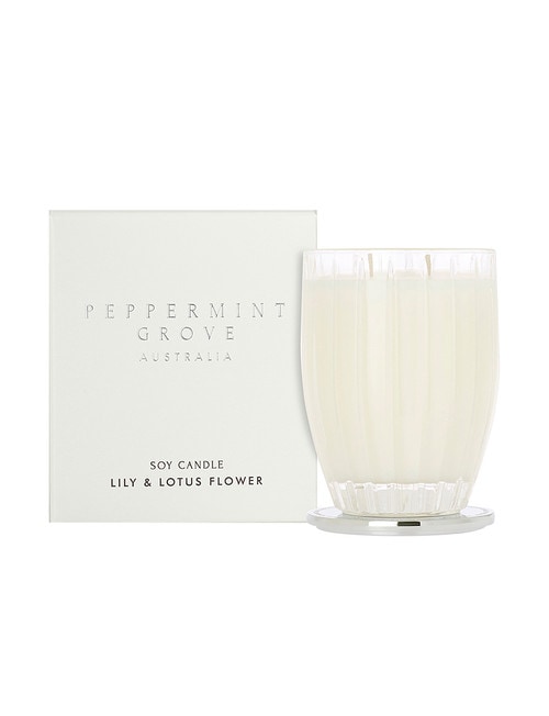 Peppermint Grove Candle, 370g, Lily & Lotus Flower product photo