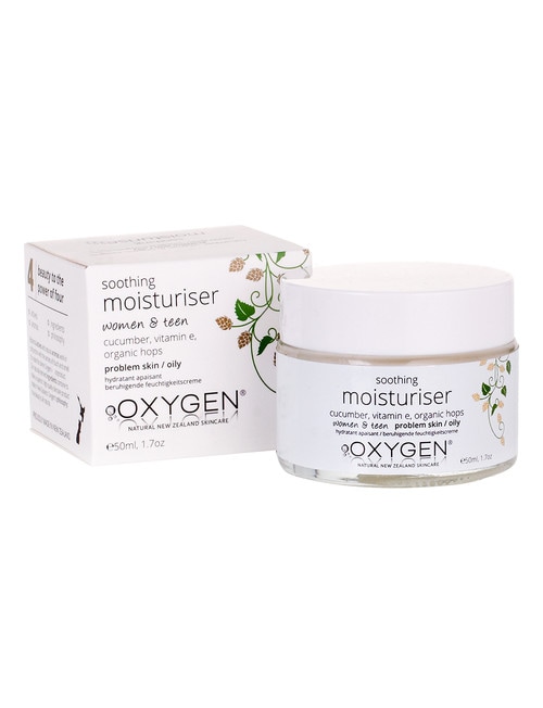 Oxygen Skincare Soothing Moisturiser for Problem/Oily Skin, 50ml product photo