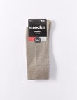 NZ Sock Co. Well Being NuYarn Sock, Beige product photo