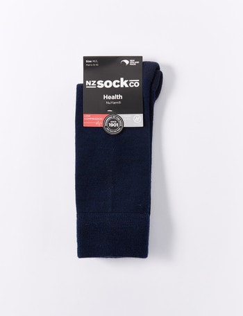 NZ Sock Co. Well Being NuYarn Sock, Navy product photo
