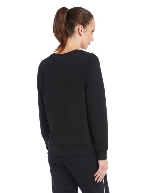 Champion Crew Neck Script Sweatshirt, Black product photo View 02 L