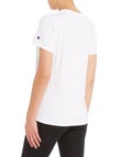 Champion Short-Sleeve Script Tee, White product photo View 02 S