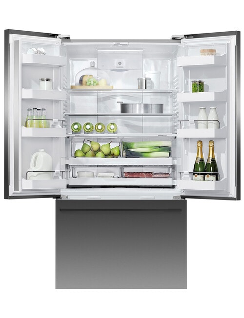 Fisher & Paykel 614L French Door Fridge Freezer, Black Stainless Steel, RF610ADUB5 product photo View 02 L