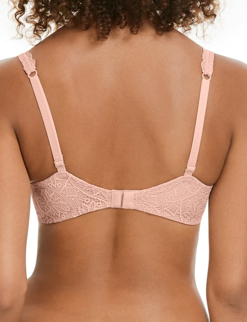 Berlei Barely There Lace T-Shirt Bra, Nude, A-E product photo View 02 L
