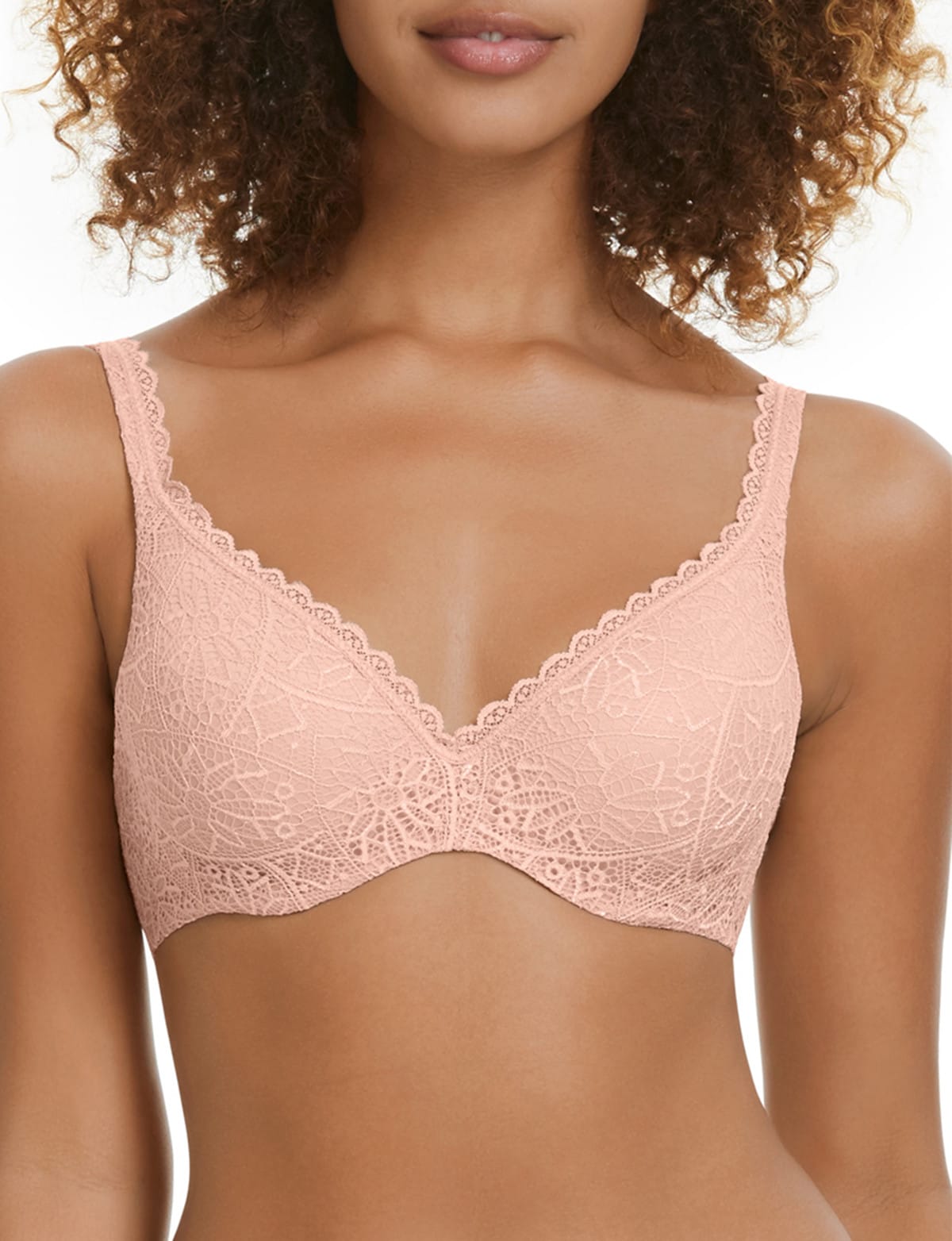 Berlei Barely There Lace T-Shirt Bra, Nude, A-E - Bras
