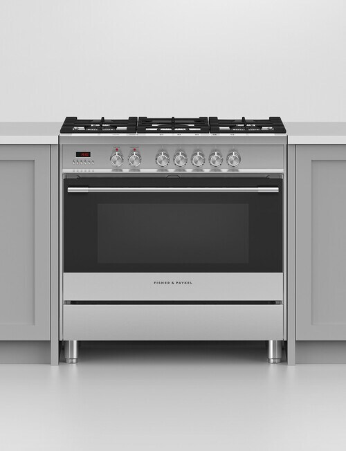 Fisher & Paykel 90cm Dual Fuel Freestanding Cooker, OR90SCG1X1 product photo