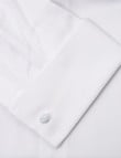 Laidlaw + Leeds Long-Sleeve Jacquard Shirt, French Cuff, White product photo View 04 S