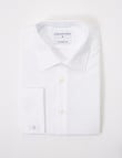 Laidlaw + Leeds Long-Sleeve Jacquard Shirt, French Cuff, White product photo