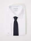 Laidlaw + Leeds Long-Sleeve Jacquard Shirt, French Cuff, White product photo View 02 S