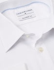 Laidlaw + Leeds Long-Sleeve Jacquard Shirt, French Cuff, White product photo View 03 S