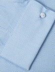 Laidlaw + Leeds Long-Sleeve Jacquard Shirt, French Cuff, Light Blue product photo View 04 S