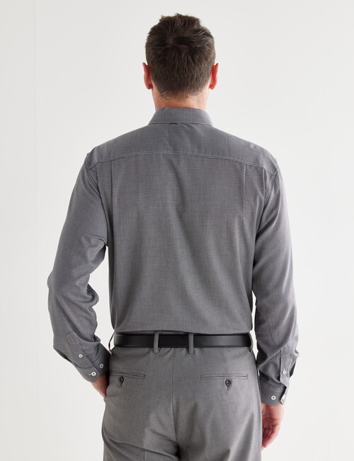 Chisel Textured Long Sleeve Shirt, Black product photo View 02 L