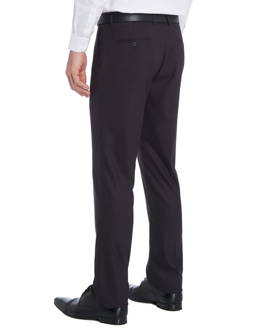Chisel Flat Front Herringbone Pant, Classic Fit, Charcoal Grey product photo View 02 L