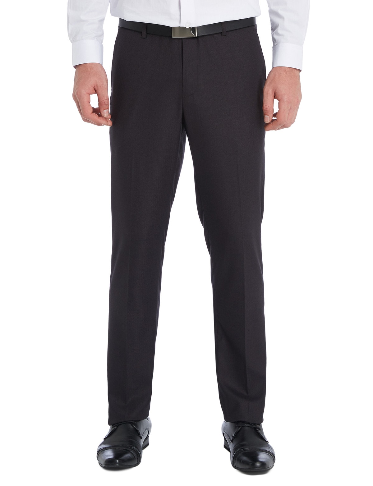 cut style Jacket & Pants CLASSIC SLIM FIT 2 PIECE 2 BUTTON WITH FLAT FRONT PANTS Charcoal main image 0