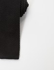 Laidlaw + Leeds Knit Tie, 5cm, Black product photo View 02 S