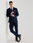 Laidlaw + Leeds Tailored Stretch Jacket, Navy product photo View 03 S