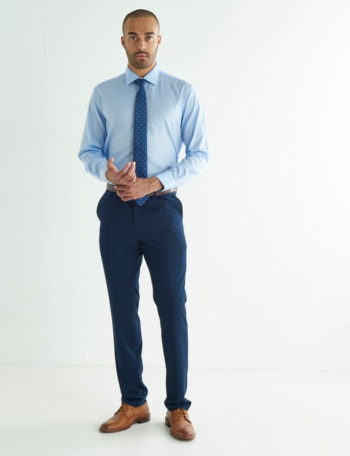 Laidlaw + Leeds Tailored Stretch Pants, Navy product photo View 03 L