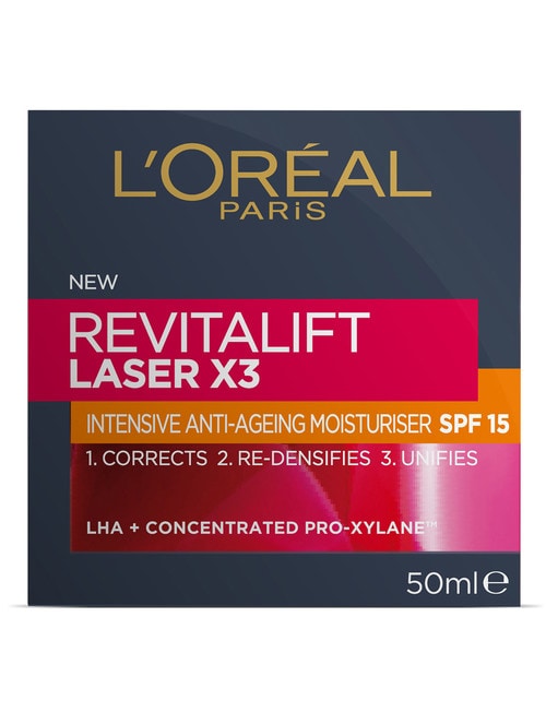 L'Oreal Paris Revitalift Laser X3 SPF15 Day Cream, 50ml product photo