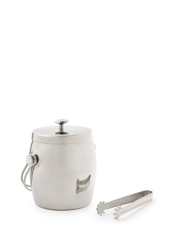 Momento Bar Stainless Steel Double Wall Ice Bucket with Tongs product photo