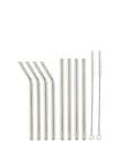Momento Stainless Steel Straws With Brush, 10 Piece product photo