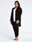 Bodycode Curve Long-Sleeve Swing Cardigan, Black product photo View 03 S