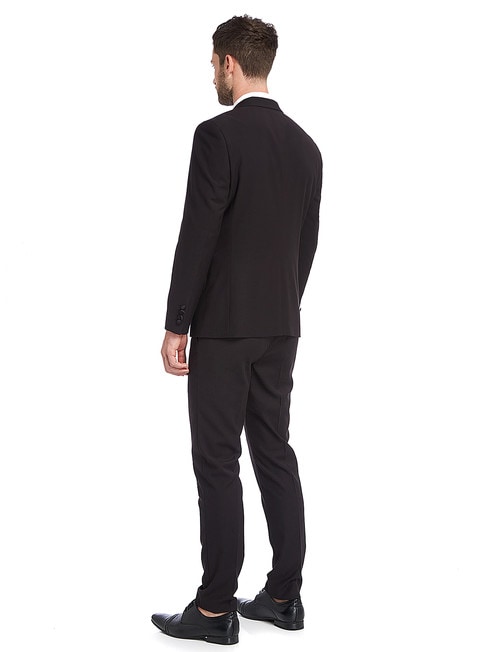 Laidlaw + Leeds Tailored Tuxedo Jacket, Black product photo View 02 L