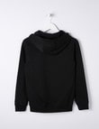 Champion Script Pull-On Hoodie Top, Black product photo View 02 S
