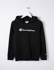 Champion Script Pull-On Hoodie Top, Black product photo