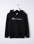 Champion Script Pull-On Hoodie Top, Black product photo