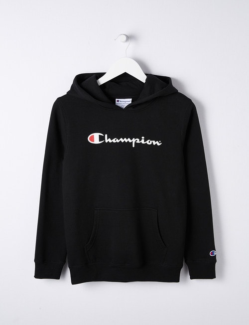 Champion Script Pull-On Hoodie Top, Black