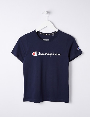 Champion Script SS Tee, Blue product photo