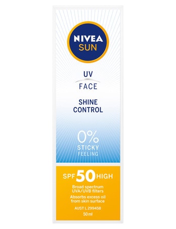Nivea UV Face Shine Control Sunscreen SPF50, 50ml product photo