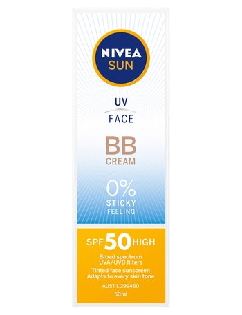 Nivea UV Face BB Cream Sunscreen SPF50, 50ml product photo