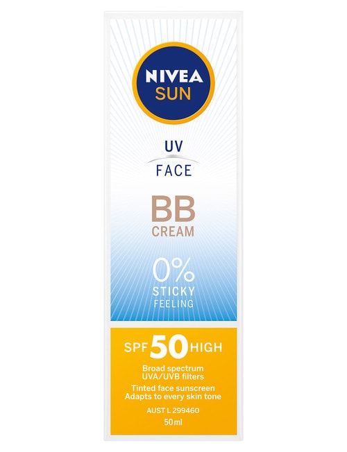 Nivea UV Face BB Cream Sunscreen SPF50, 50ml product photo