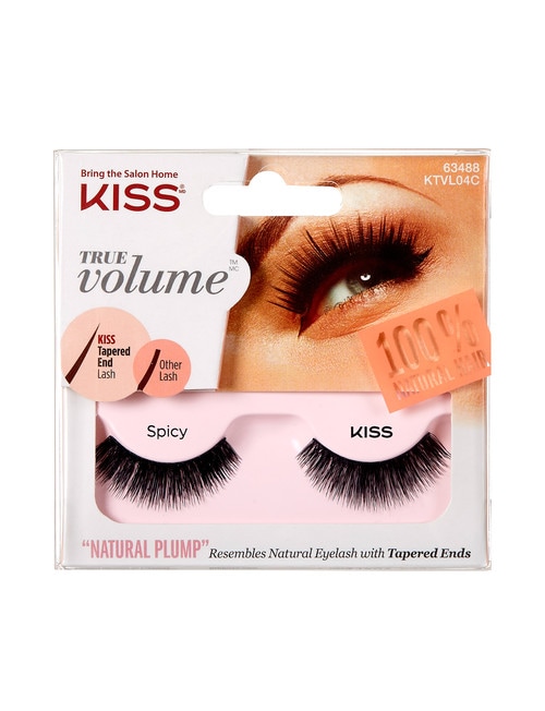 Kiss Nails True Volume Tapered End Natural Lashes, Spicy product photo