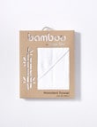 Bubba Blue Bamboo Hooded Towel, White product photo