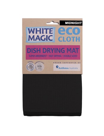White Magic Eco Cloth Dish Drying Mat, Midnight product photo