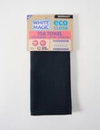 White Magic Eco Cloth Tea Towel, Midnight product photo View 02 S