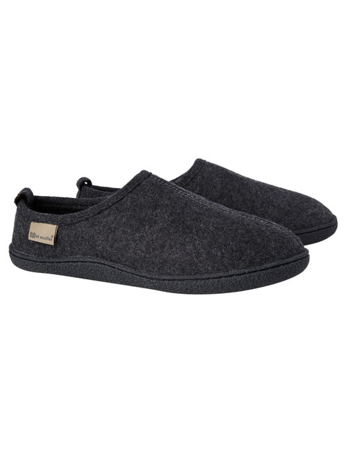 Mi Woollies Andy Scuff, Wool Blend Felt, Grey Marle product photo View 02 L