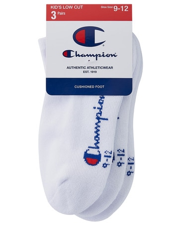 Champion Low-Cut Sock, 3-Pack, White product photo