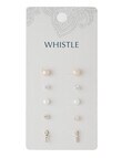 Whistle Accessories Diamante Stud Set, 5-Pack product photo