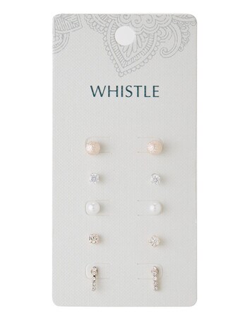 Whistle Accessories Diamante Stud Set, 5-Pack product photo