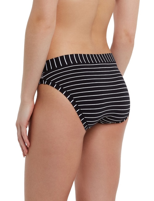 Jockey Woman Cotton Bikini Brief, 2-Pack, Black Stripe product photo View 02 L