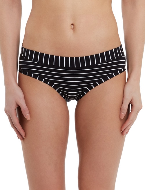 Jockey Woman Cotton Boyleg Brief, 2-Pack, Black Stripe product photo